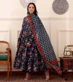 Morpich Blue Designer Ethnic Kurta Set