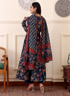Morpich Blue Designer Ethnic Kurta Set