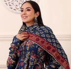 Morpich Blue Designer Ethnic Kurta Set