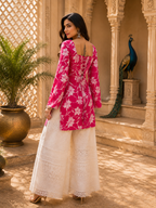 Floral Printed Rayon Kurti for Women